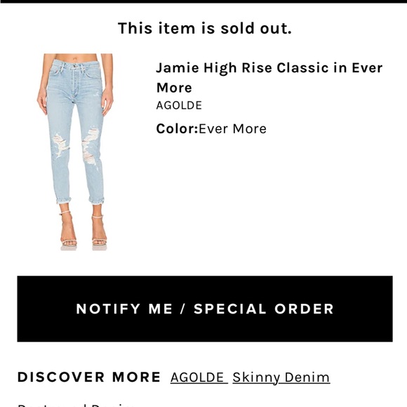 AGolde Jamie High Rise Classic in Ever More - Picture 6 of 8